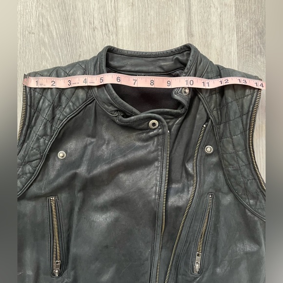 Cut 25 covertable leather jacket size 2 - Picture 5 of 11